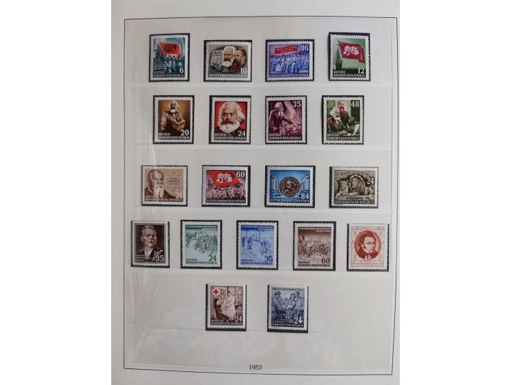 1948/2001, vorwiegend postfrische Sammlung, dabei Bund, Berlin und DDR in den Hauptnummern augenscheinlich komplett, außerdem