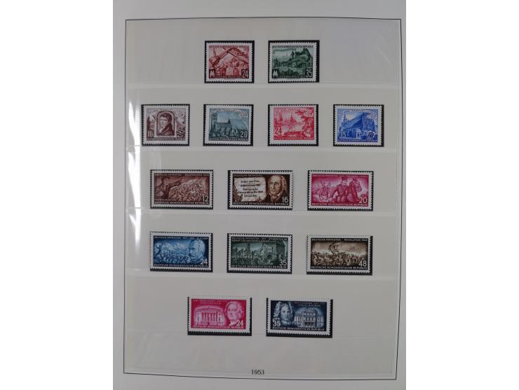 1948/2001, vorwiegend postfrische Sammlung, dabei Bund, Berlin und DDR in den Hauptnummern augenscheinlich komplett, außerdem
