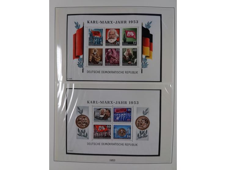 1948/2001, vorwiegend postfrische Sammlung, dabei Bund, Berlin und DDR in den Hauptnummern augenscheinlich komplett, außerdem