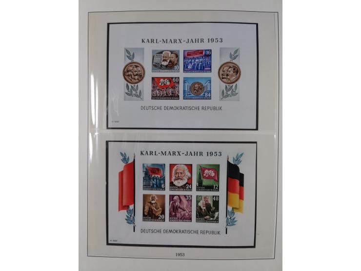 1948/2001, vorwiegend postfrische Sammlung, dabei Bund, Berlin und DDR in den Hauptnummern augenscheinlich komplett, außerdem