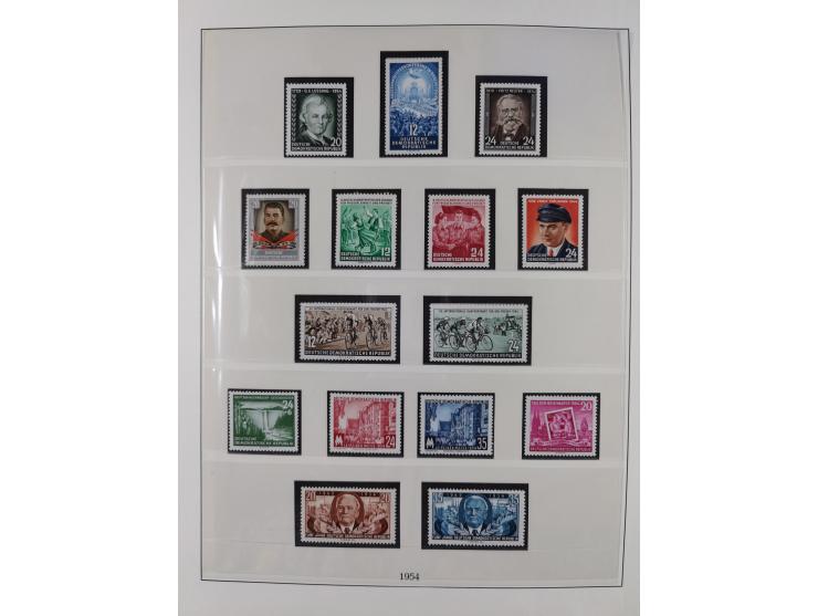 1948/2001, vorwiegend postfrische Sammlung, dabei Bund, Berlin und DDR in den Hauptnummern augenscheinlich komplett, außerdem