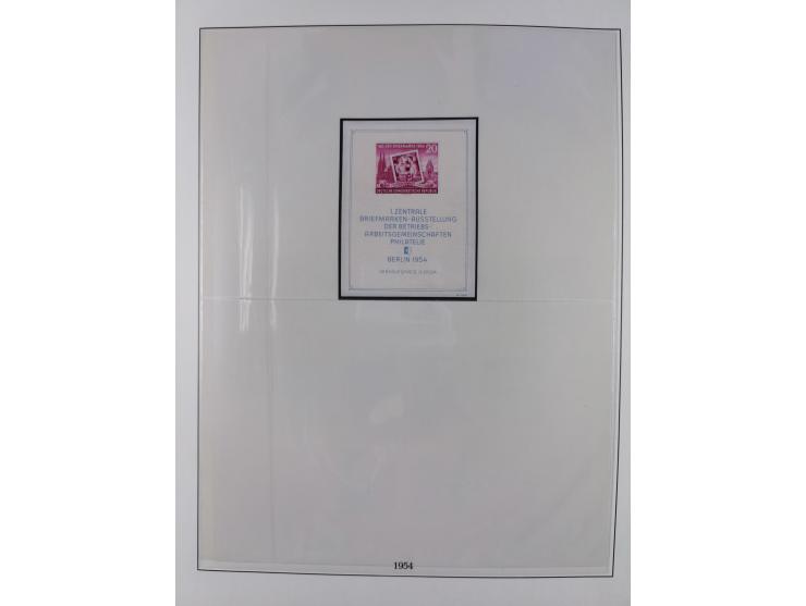 1948/2001, vorwiegend postfrische Sammlung, dabei Bund, Berlin und DDR in den Hauptnummern augenscheinlich komplett, außerdem