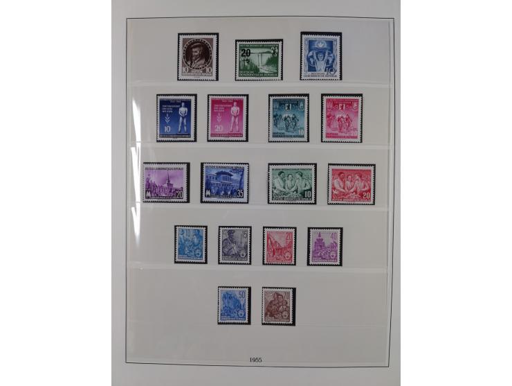 1948/2001, vorwiegend postfrische Sammlung, dabei Bund, Berlin und DDR in den Hauptnummern augenscheinlich komplett, außerdem