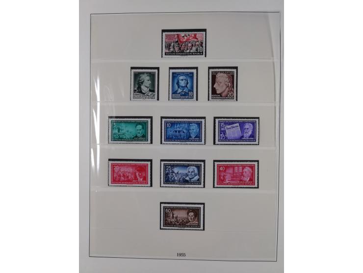 1948/2001, vorwiegend postfrische Sammlung, dabei Bund, Berlin und DDR in den Hauptnummern augenscheinlich komplett, außerdem