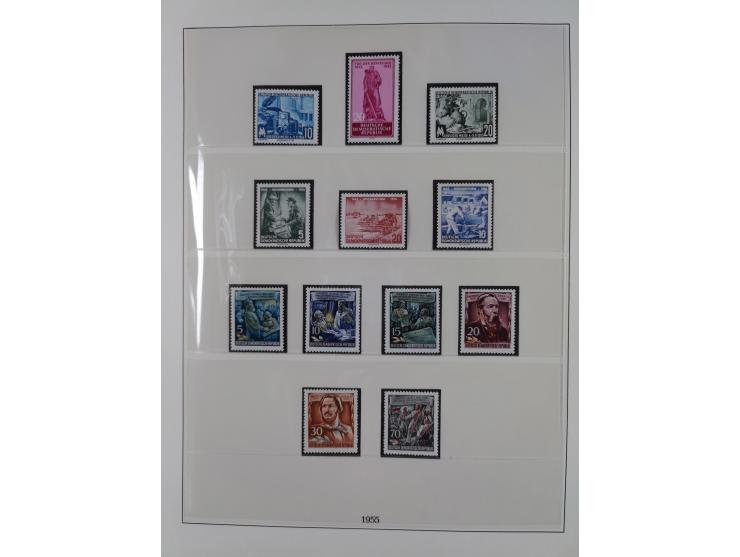 1948/2001, vorwiegend postfrische Sammlung, dabei Bund, Berlin und DDR in den Hauptnummern augenscheinlich komplett, außerdem