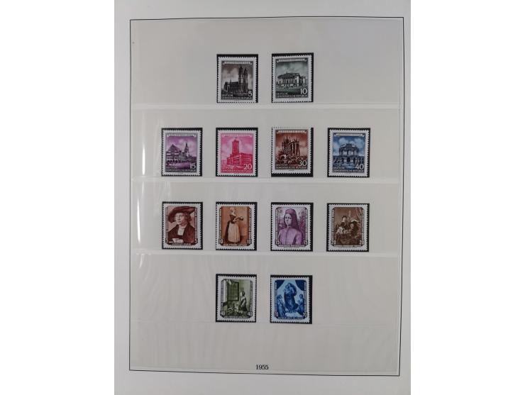 1948/2001, vorwiegend postfrische Sammlung, dabei Bund, Berlin und DDR in den Hauptnummern augenscheinlich komplett, außerdem