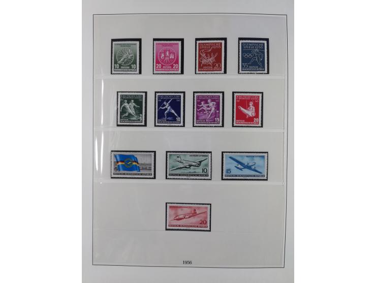 1948/2001, vorwiegend postfrische Sammlung, dabei Bund, Berlin und DDR in den Hauptnummern augenscheinlich komplett, außerdem