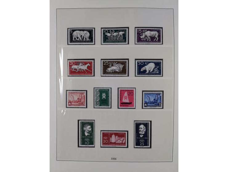 1948/2001, vorwiegend postfrische Sammlung, dabei Bund, Berlin und DDR in den Hauptnummern augenscheinlich komplett, außerdem