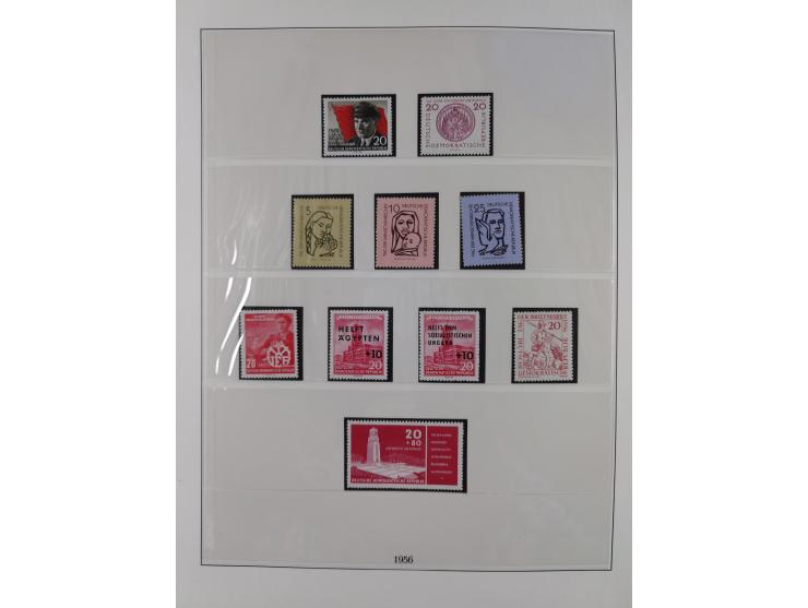 1948/2001, vorwiegend postfrische Sammlung, dabei Bund, Berlin und DDR in den Hauptnummern augenscheinlich komplett, außerdem