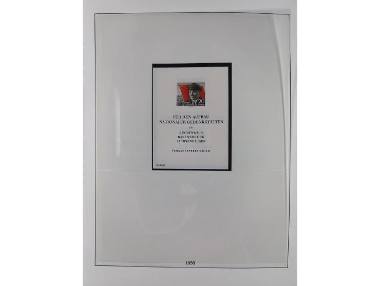 1948/2001, vorwiegend postfrische Sammlung, dabei Bund, Berlin und DDR in den Hauptnummern augenscheinlich komplett, außerdem