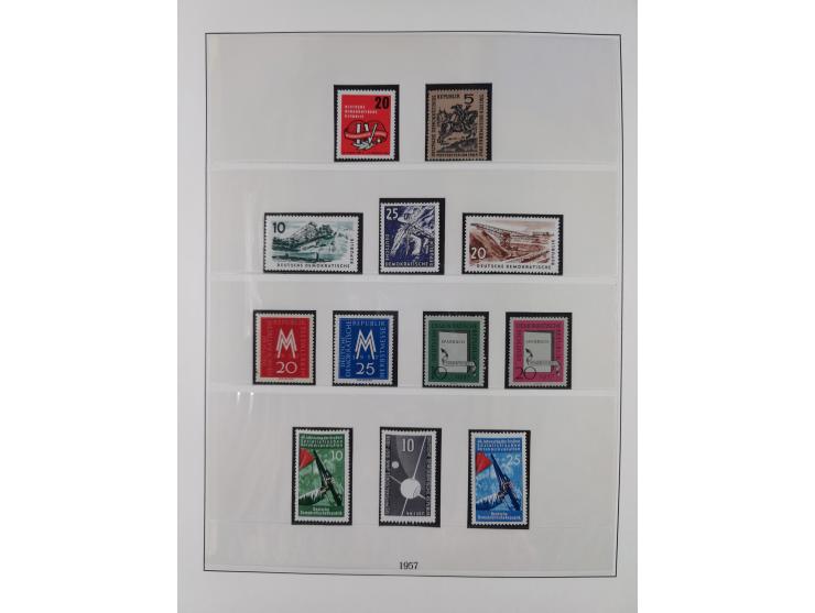1948/2001, vorwiegend postfrische Sammlung, dabei Bund, Berlin und DDR in den Hauptnummern augenscheinlich komplett, außerdem