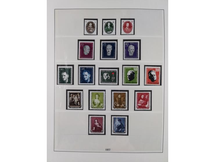 1948/2001, vorwiegend postfrische Sammlung, dabei Bund, Berlin und DDR in den Hauptnummern augenscheinlich komplett, außerdem