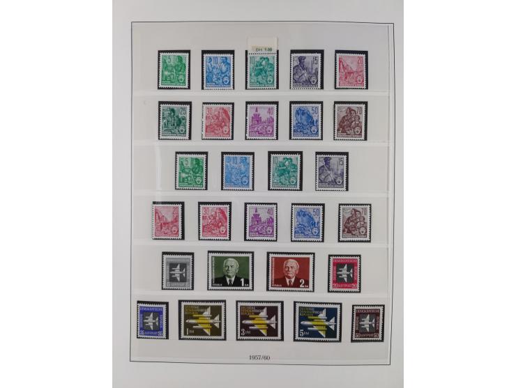 1948/2001, vorwiegend postfrische Sammlung, dabei Bund, Berlin und DDR in den Hauptnummern augenscheinlich komplett, außerdem