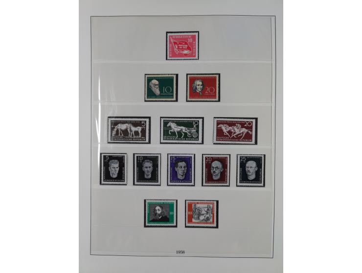 1948/2001, vorwiegend postfrische Sammlung, dabei Bund, Berlin und DDR in den Hauptnummern augenscheinlich komplett, außerdem