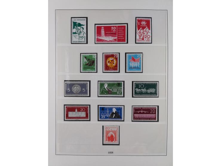 1948/2001, vorwiegend postfrische Sammlung, dabei Bund, Berlin und DDR in den Hauptnummern augenscheinlich komplett, außerdem