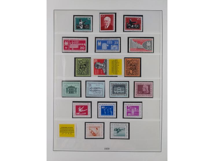 1948/2001, vorwiegend postfrische Sammlung, dabei Bund, Berlin und DDR in den Hauptnummern augenscheinlich komplett, außerdem