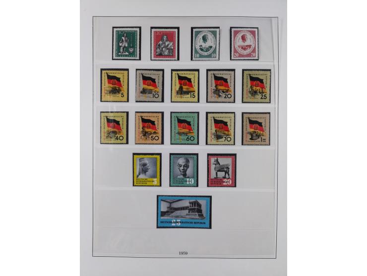 1948/2001, vorwiegend postfrische Sammlung, dabei Bund, Berlin und DDR in den Hauptnummern augenscheinlich komplett, außerdem