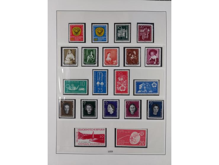 1948/2001, vorwiegend postfrische Sammlung, dabei Bund, Berlin und DDR in den Hauptnummern augenscheinlich komplett, außerdem