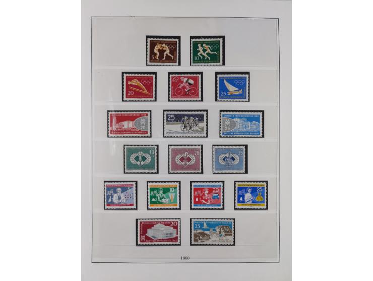 1948/2001, vorwiegend postfrische Sammlung, dabei Bund, Berlin und DDR in den Hauptnummern augenscheinlich komplett, außerdem