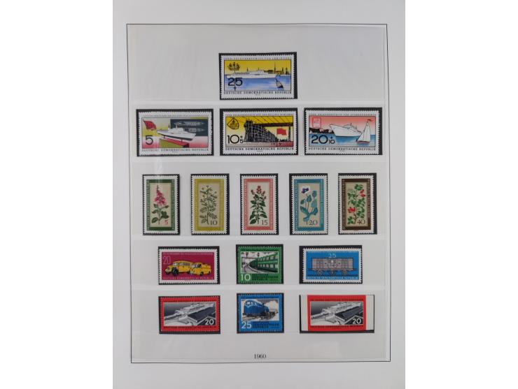 1948/2001, vorwiegend postfrische Sammlung, dabei Bund, Berlin und DDR in den Hauptnummern augenscheinlich komplett, außerdem