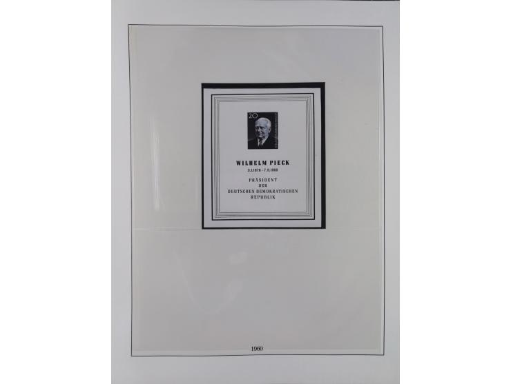 1948/2001, vorwiegend postfrische Sammlung, dabei Bund, Berlin und DDR in den Hauptnummern augenscheinlich komplett, außerdem