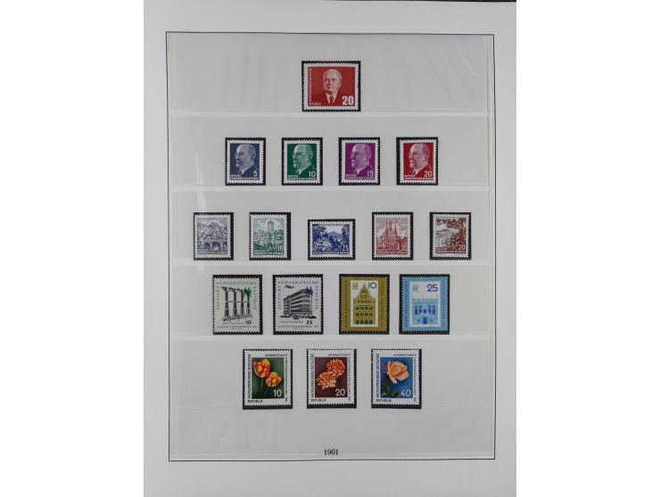 1948/2001, vorwiegend postfrische Sammlung, dabei Bund, Berlin und DDR in den Hauptnummern augenscheinlich komplett, außerdem