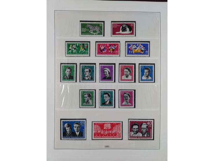 1948/2001, vorwiegend postfrische Sammlung, dabei Bund, Berlin und DDR in den Hauptnummern augenscheinlich komplett, außerdem