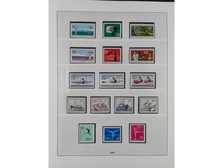 1948/2001, vorwiegend postfrische Sammlung, dabei Bund, Berlin und DDR in den Hauptnummern augenscheinlich komplett, außerdem