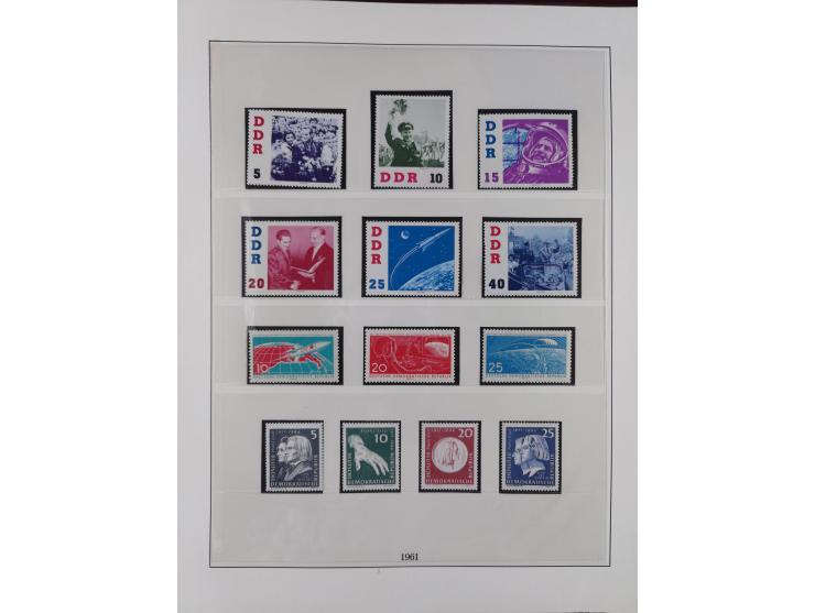 1948/2001, vorwiegend postfrische Sammlung, dabei Bund, Berlin und DDR in den Hauptnummern augenscheinlich komplett, außerdem