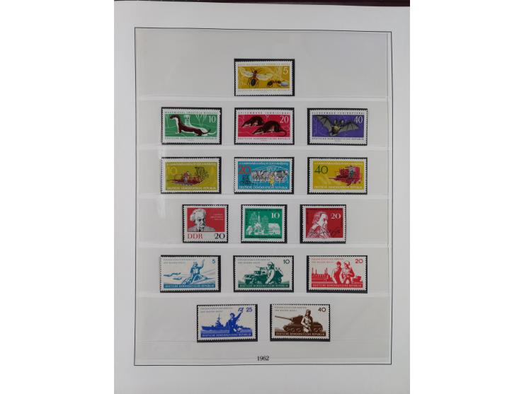 1948/2001, vorwiegend postfrische Sammlung, dabei Bund, Berlin und DDR in den Hauptnummern augenscheinlich komplett, außerdem