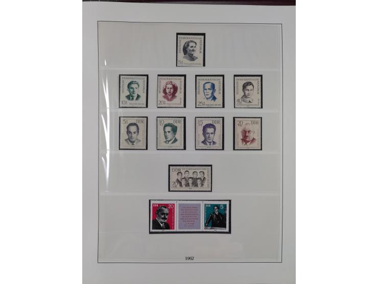 1948/2001, vorwiegend postfrische Sammlung, dabei Bund, Berlin und DDR in den Hauptnummern augenscheinlich komplett, außerdem