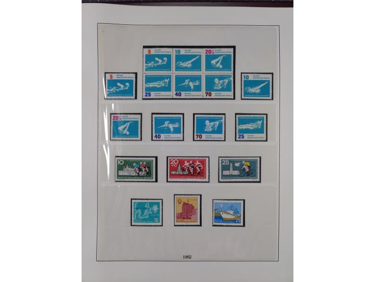 1948/2001, vorwiegend postfrische Sammlung, dabei Bund, Berlin und DDR in den Hauptnummern augenscheinlich komplett, außerdem