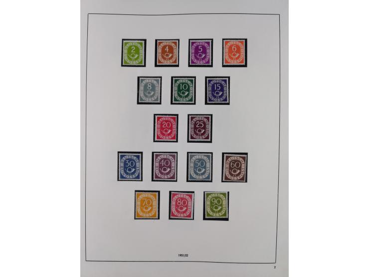 1948/2001, vorwiegend postfrische Sammlung, dabei Bund, Berlin und DDR in den Hauptnummern augenscheinlich komplett, außerdem