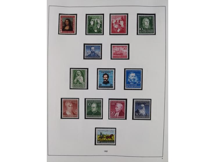 1948/2001, vorwiegend postfrische Sammlung, dabei Bund, Berlin und DDR in den Hauptnummern augenscheinlich komplett, außerdem