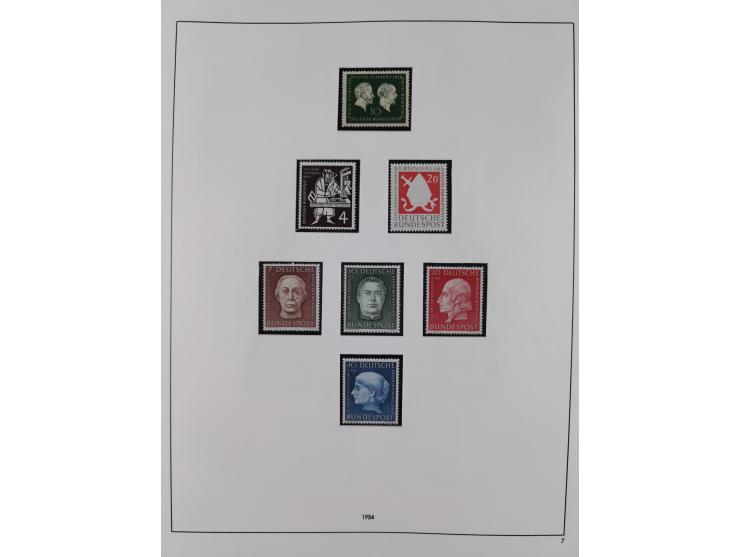 1948/2001, vorwiegend postfrische Sammlung, dabei Bund, Berlin und DDR in den Hauptnummern augenscheinlich komplett, außerdem