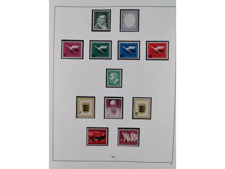 1948/2001, vorwiegend postfrische Sammlung, dabei Bund, Berlin und DDR in den Hauptnummern augenscheinlich komplett, außerdem