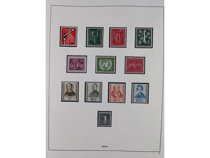 1948/2001, vorwiegend postfrische Sammlung, dabei Bund, Berlin und DDR in den Hauptnummern augenscheinlich komplett, außerdem