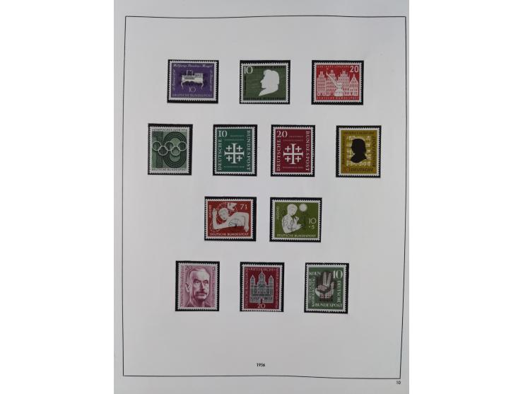 1948/2001, vorwiegend postfrische Sammlung, dabei Bund, Berlin und DDR in den Hauptnummern augenscheinlich komplett, außerdem