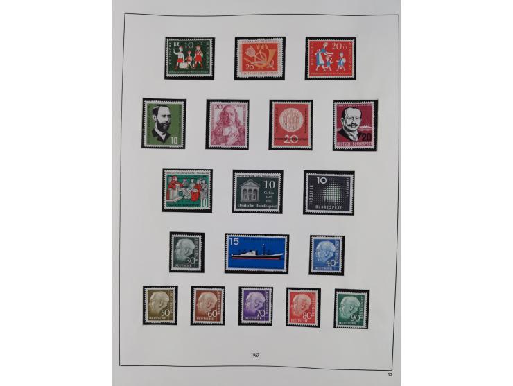 1948/2001, vorwiegend postfrische Sammlung, dabei Bund, Berlin und DDR in den Hauptnummern augenscheinlich komplett, außerdem