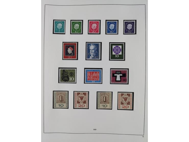 1948/2001, vorwiegend postfrische Sammlung, dabei Bund, Berlin und DDR in den Hauptnummern augenscheinlich komplett, außerdem