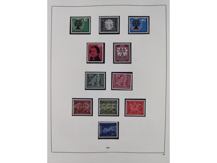 1948/2001, vorwiegend postfrische Sammlung, dabei Bund, Berlin und DDR in den Hauptnummern augenscheinlich komplett, außerdem