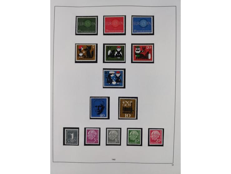 1948/2001, vorwiegend postfrische Sammlung, dabei Bund, Berlin und DDR in den Hauptnummern augenscheinlich komplett, außerdem