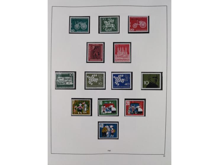 1948/2001, vorwiegend postfrische Sammlung, dabei Bund, Berlin und DDR in den Hauptnummern augenscheinlich komplett, außerdem