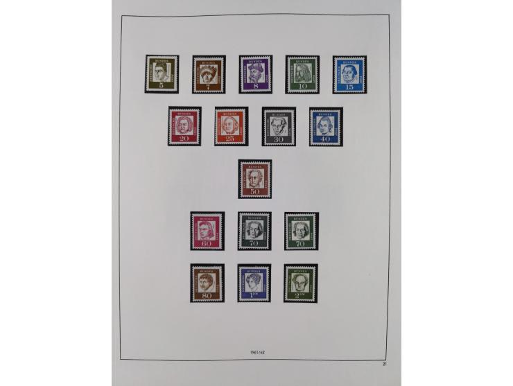 1948/2001, vorwiegend postfrische Sammlung, dabei Bund, Berlin und DDR in den Hauptnummern augenscheinlich komplett, außerdem