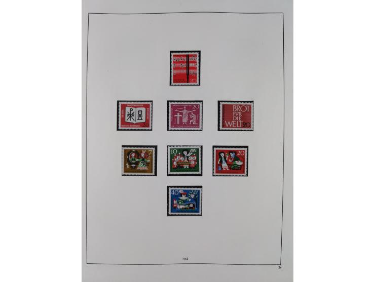 1948/2001, vorwiegend postfrische Sammlung, dabei Bund, Berlin und DDR in den Hauptnummern augenscheinlich komplett, außerdem