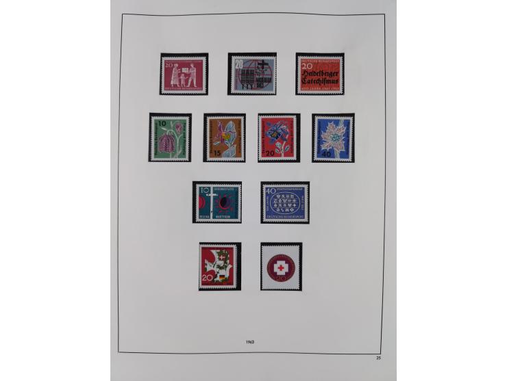 1948/2001, vorwiegend postfrische Sammlung, dabei Bund, Berlin und DDR in den Hauptnummern augenscheinlich komplett, außerdem