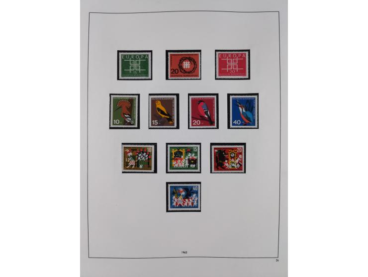 1948/2001, vorwiegend postfrische Sammlung, dabei Bund, Berlin und DDR in den Hauptnummern augenscheinlich komplett, außerdem