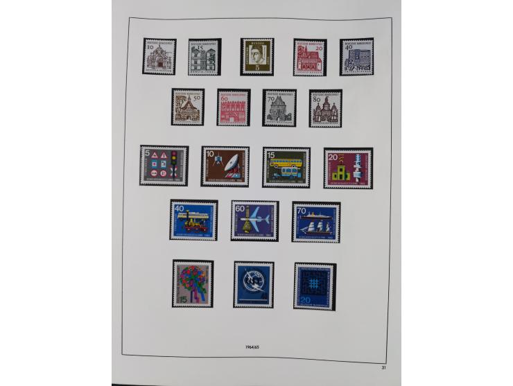 1948/2001, vorwiegend postfrische Sammlung, dabei Bund, Berlin und DDR in den Hauptnummern augenscheinlich komplett, außerdem