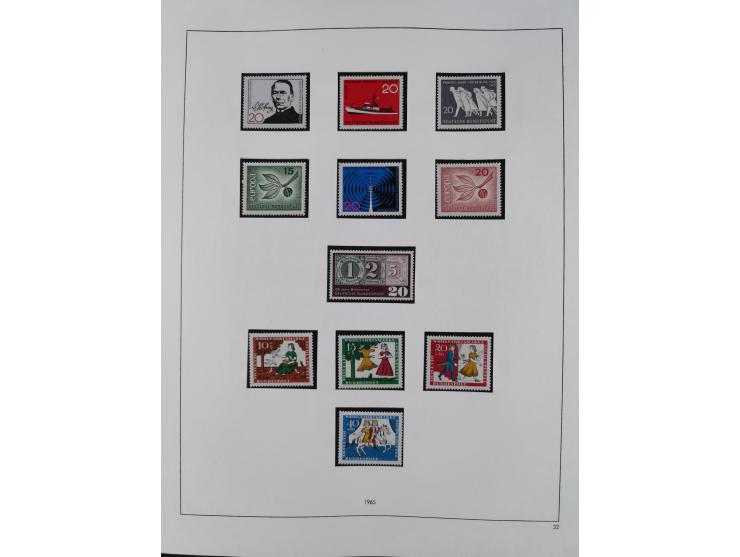 1948/2001, vorwiegend postfrische Sammlung, dabei Bund, Berlin und DDR in den Hauptnummern augenscheinlich komplett, außerdem