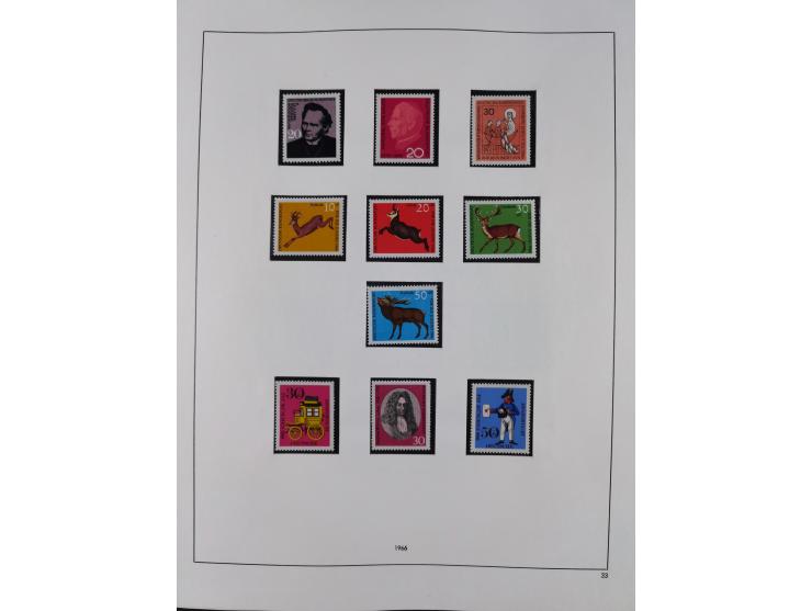 1948/2001, vorwiegend postfrische Sammlung, dabei Bund, Berlin und DDR in den Hauptnummern augenscheinlich komplett, außerdem